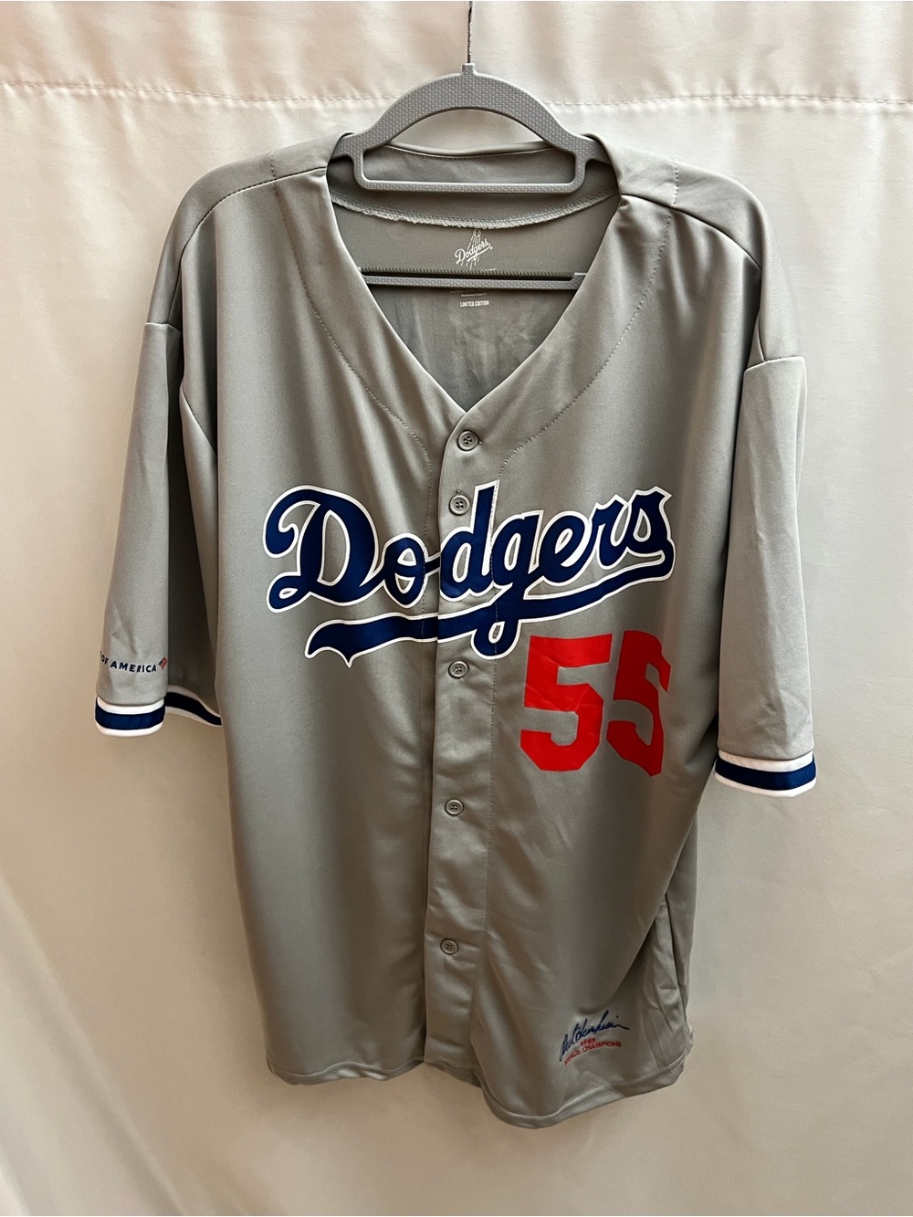 LA Dodgers Orel Hershiser #55 1988 World Champions Limited Edition Jersey XL